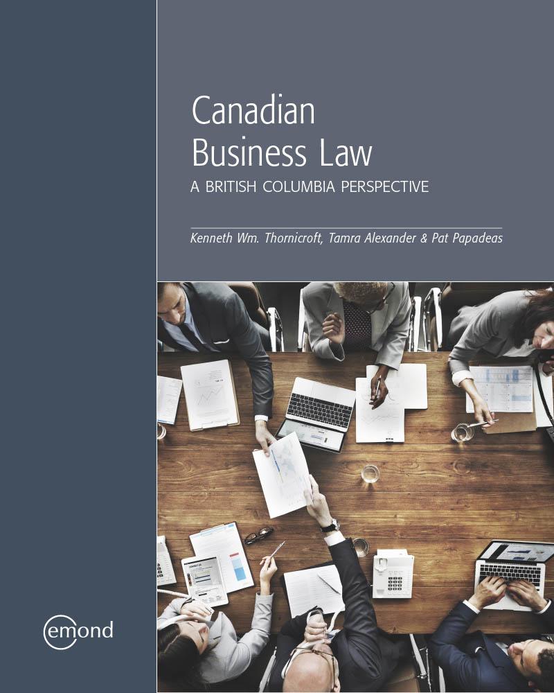 Canadian Business Law: A British Columbia Perspective cover photo