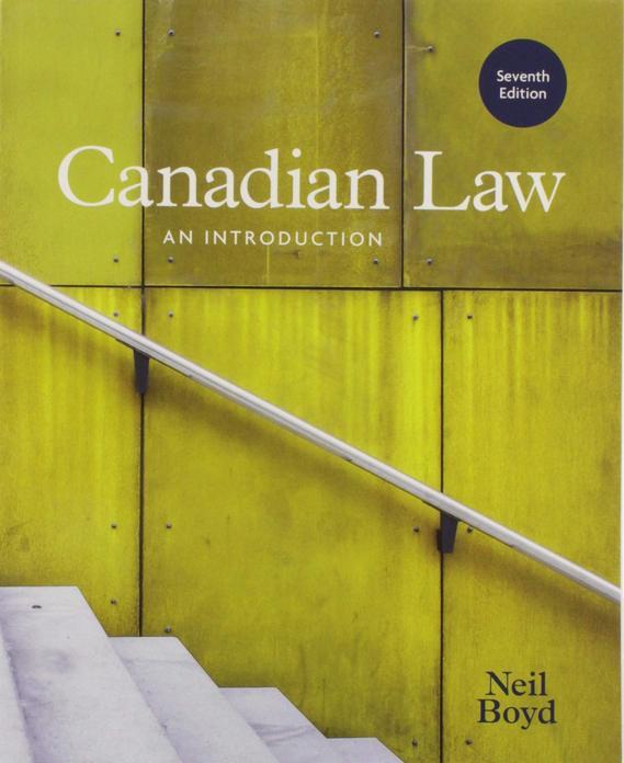 Canadian Law: An Introduction, 7th Edition cover photo