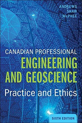 Canadian Professional Engineering and Geoscience, 6th Edition cover photo