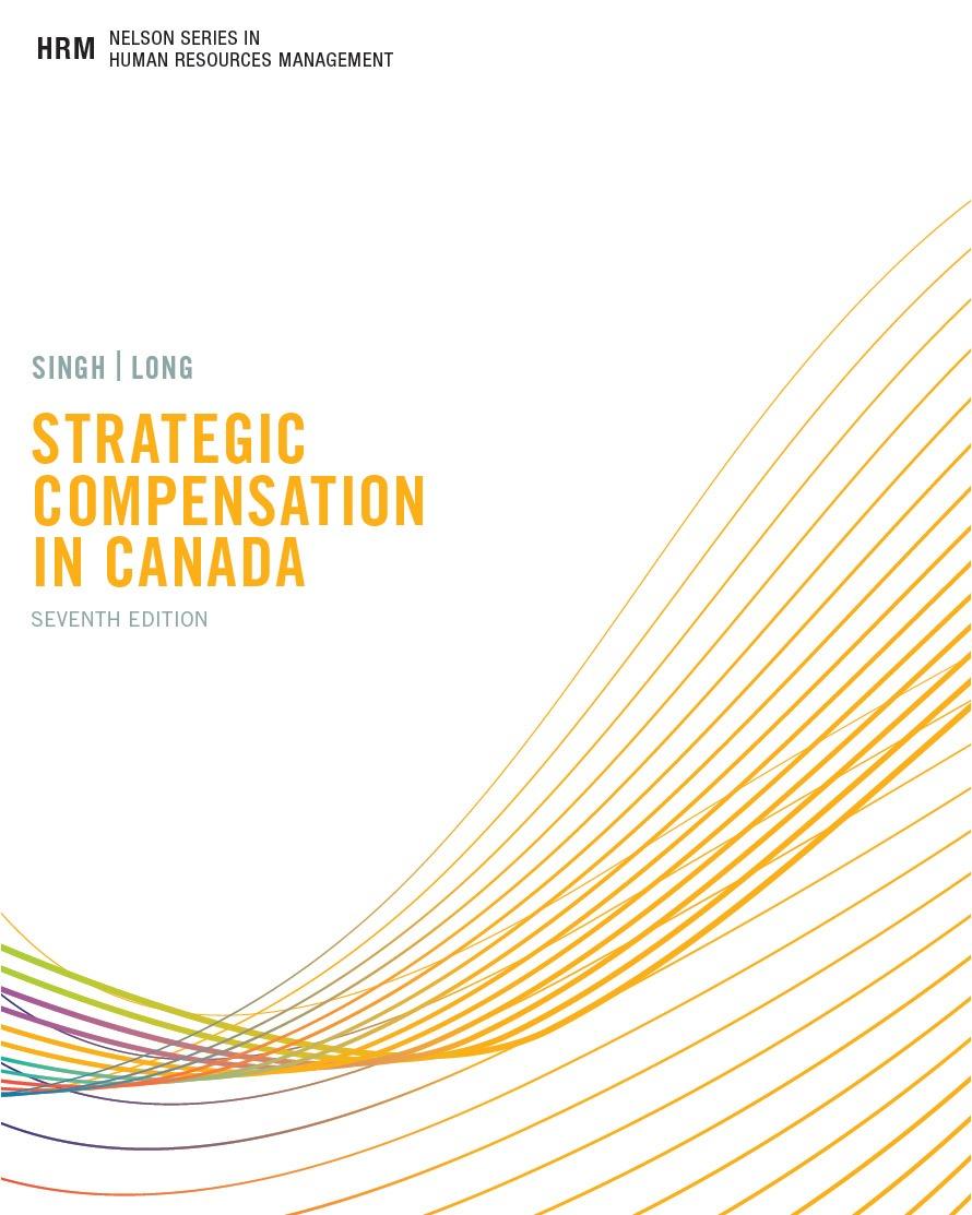 Strategic Compensation in Canada, Seventh Edition cover photo