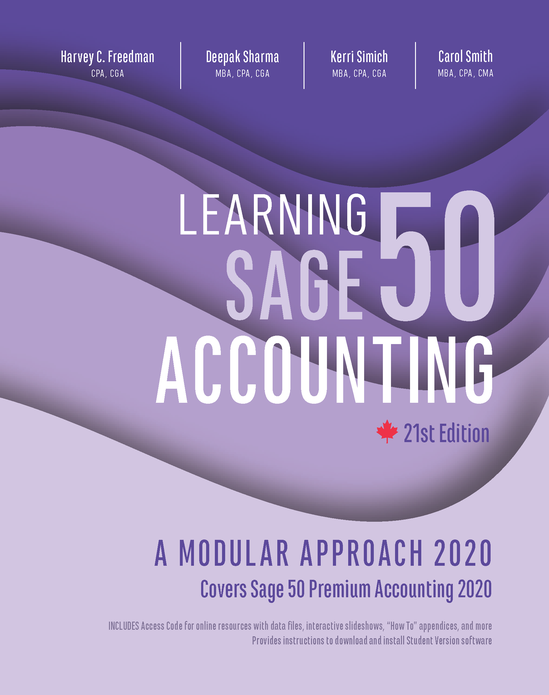 Learning Sage 50 Accounting 2020: A Modular Approach, 21st Edition cover photo