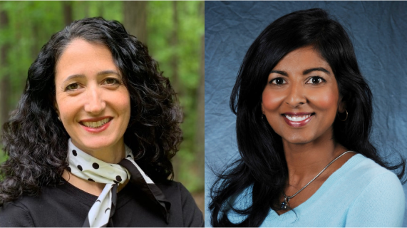 Kelly Hogan and Viji Sathy headshot